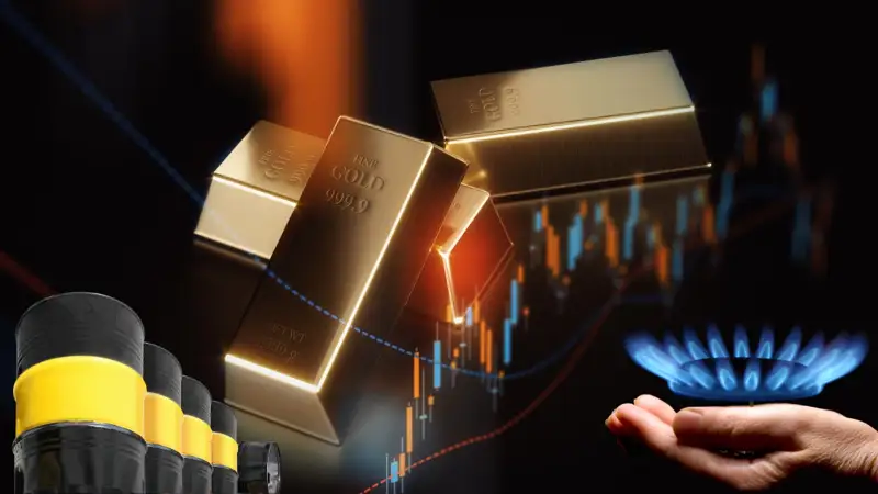 Цены на нефть, газ, уголь, уран и золото, көмір, алтын