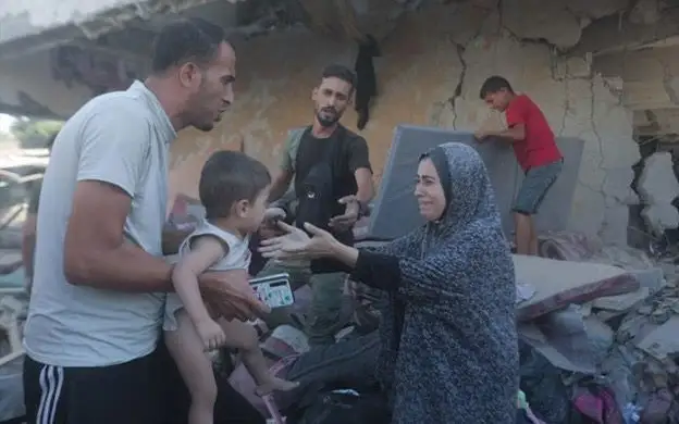 разрушена школа в газе