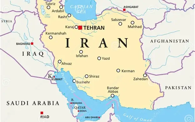 Карта Ирана
