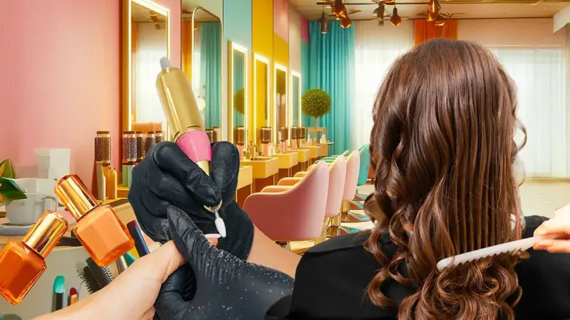 коллаж салоны красоты