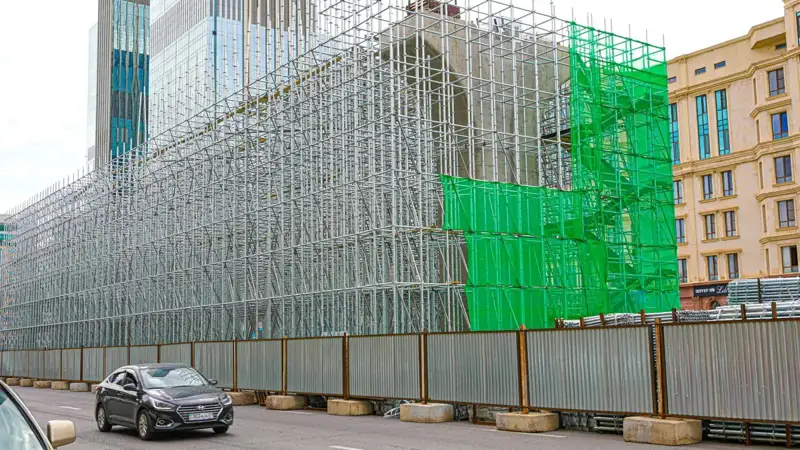 демонтаж временных металлических конструкций LRT