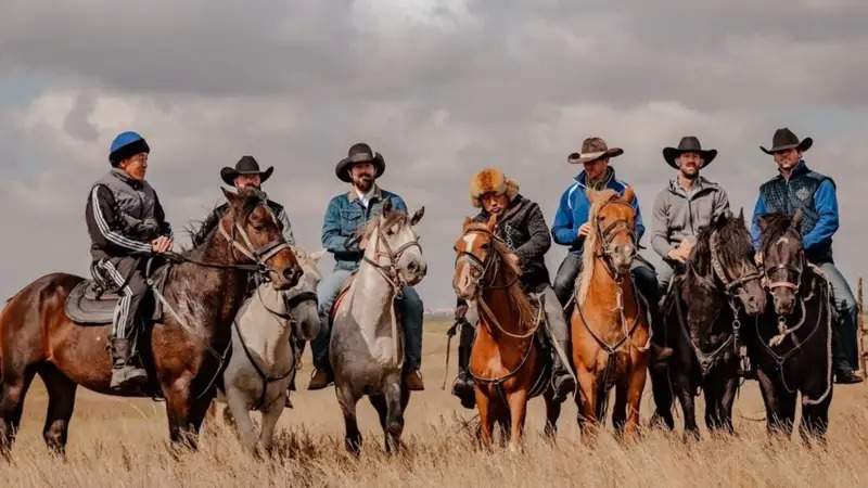 American cowboys visit Kazakh farm in Astana’s vicinity