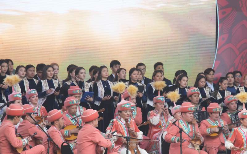 ethno-folklore ensembles, Kazakh national orchestras, soloists, dance groups,world nomad games