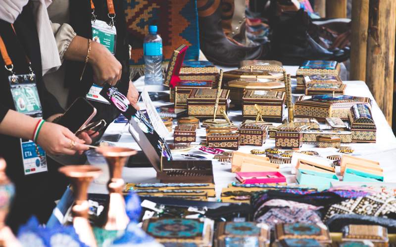 Iranian goods on market, world nomad games