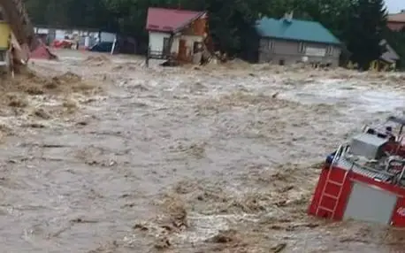В Польше затопило городок Строне-Слёнске 