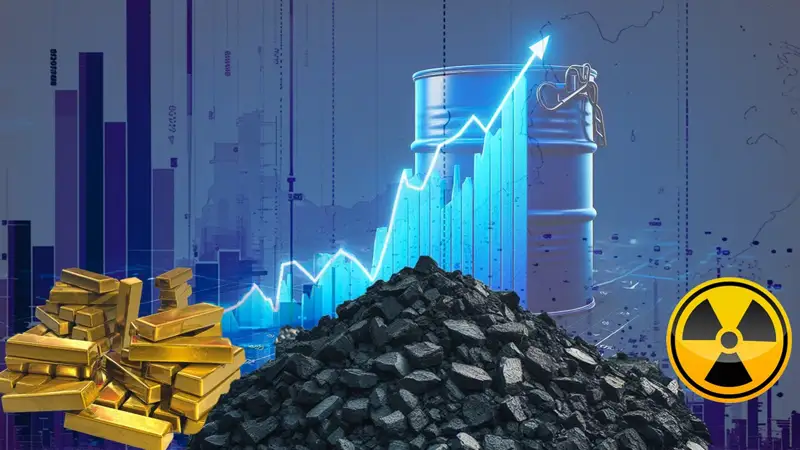 Цены на нефть, газ, уголь, уран и золото в Казахстане