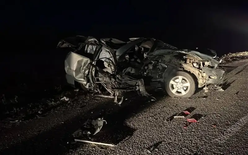 Four people killed in two-vehicle crash in Kostanay region