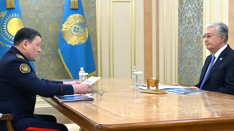 Президент принял министра внутренних дел Ержана Саденова