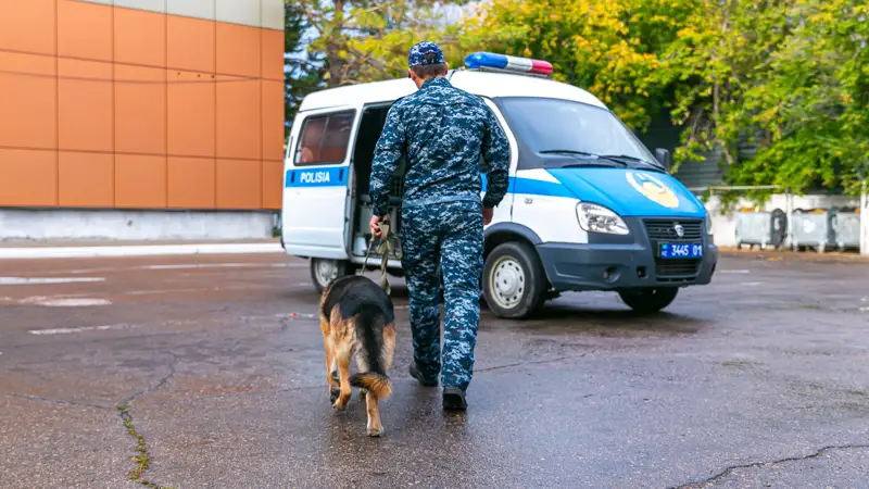 Преступление Қылмыс задержания ұсталды МВД РК ҚР ІІМ полиция собака ит