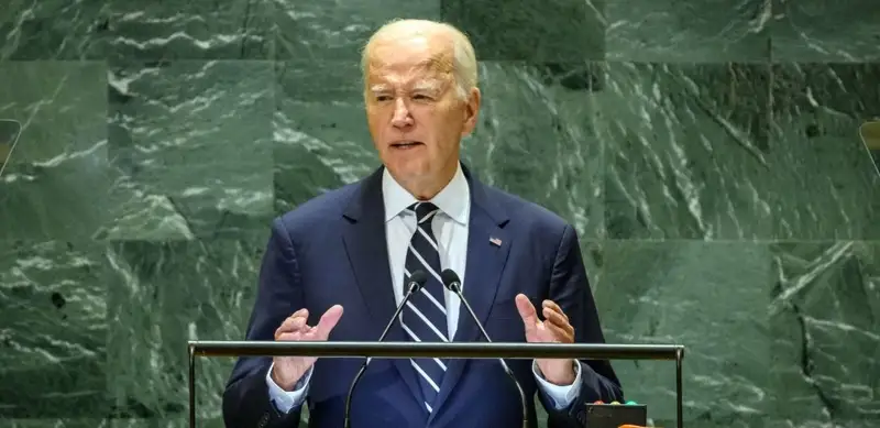 Президент США Джо Байден на Генассамблее.  