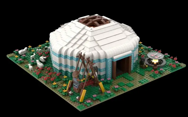 Lego model of Nomad Yurt