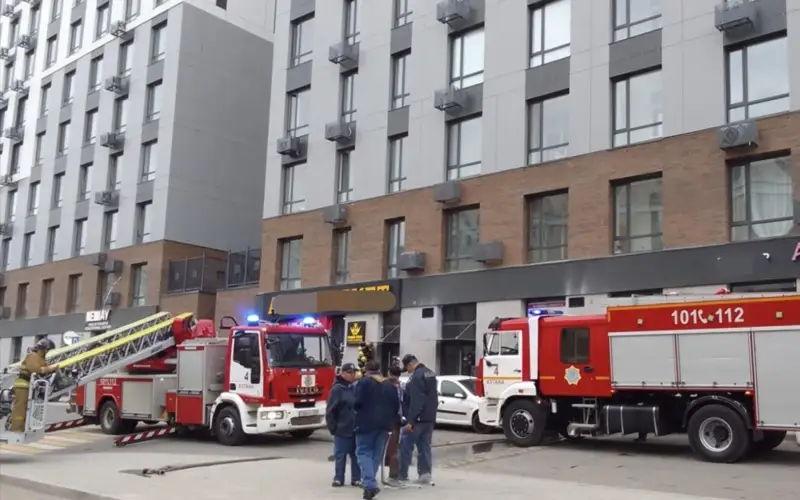пожар в ЖК Астаны