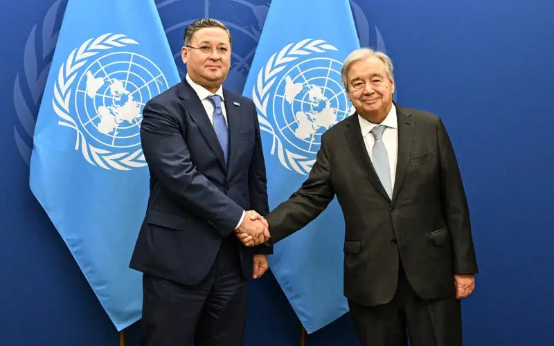 Мұрат Нұртілеу БҰҰ Бас хатшысы Антониу Гутерришпен кездесті
