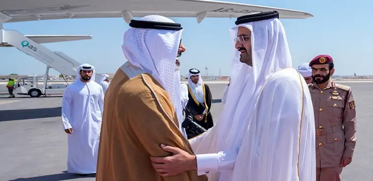 Emir of Qatar receives Crown Prince of Abu Dhabi