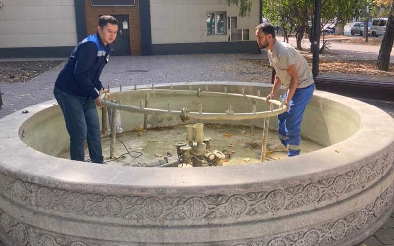 Сезон фонтанов завершился в Алматы