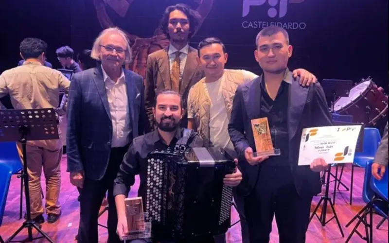 Диас Елемес завоевал первое место в конкурсе баянистов и аккордеонистов «Premio Internazionale della Fisarmonica»