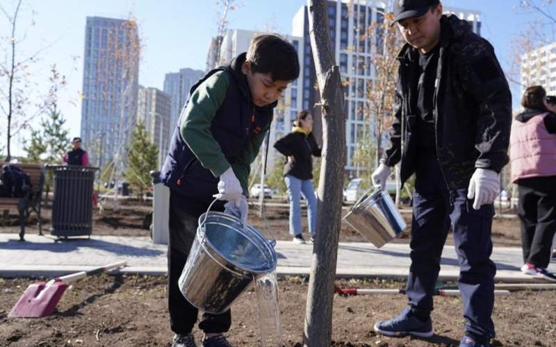 Всеказахстанский день посадки деревьев состоялся в Казахстане 