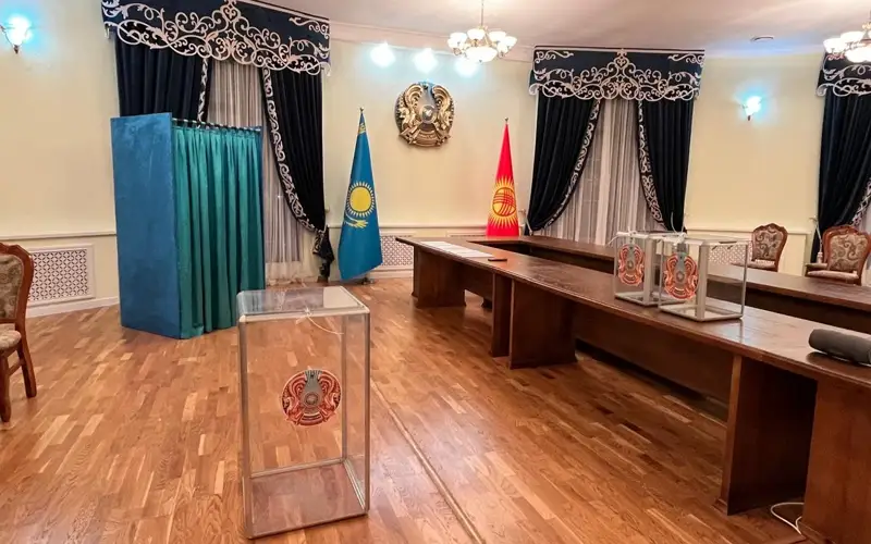 избирательный участок №396 в Бишкеке 