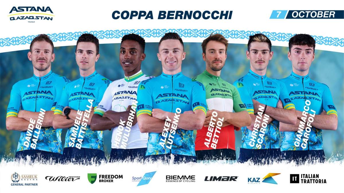 Astana Qazaqstan Team reveals rider roster for Coppa Bernocchi 2024