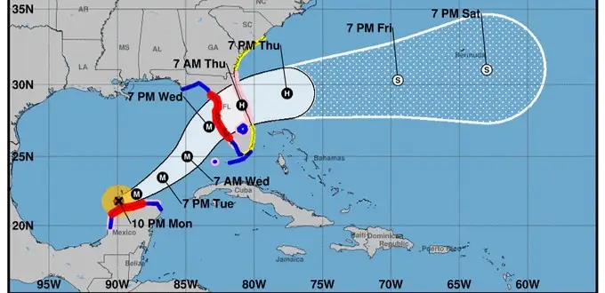 «Милтон» дауылы Флорида жағалауына жақындады