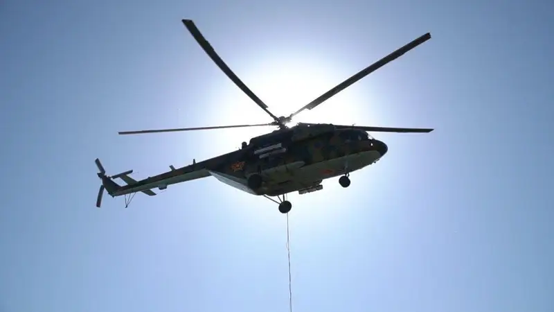 Helicopters deployed to fight wildfires in Kazakhstan’s Atyrau region