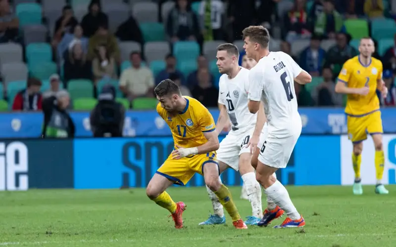 Сборная Казахстана проиграла Словении в матче Лиги наций 