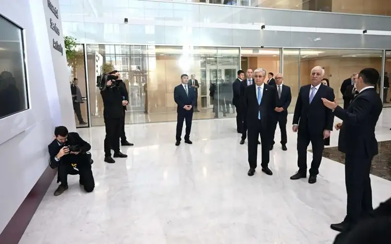 Қозоғистон ва Арманистон президентлари “Астана” халқаро молия марказига ташриф буюрди