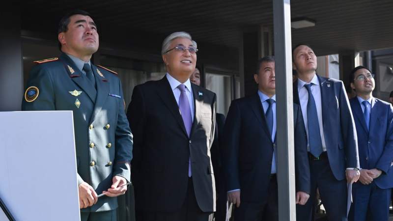 Глава государства посетил новую пожарную часть №23 Глава государства посетил новую пожарную часть №23