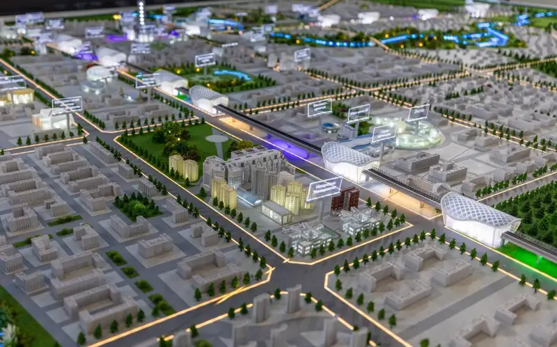 строительство LRT в Астане 