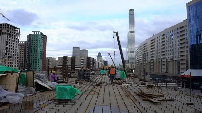 строительство LRT в Астане 