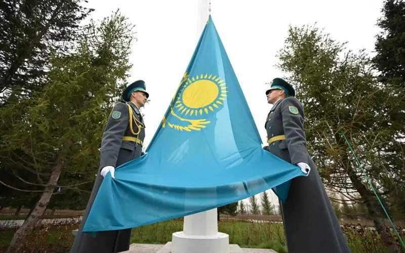 President Tokayev participates in National Flag raising ceremony