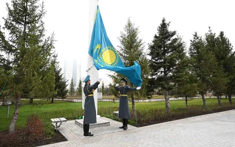 President Tokayev participates in National Flag raising ceremony