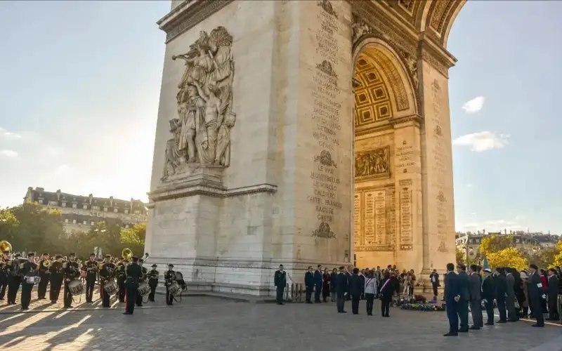 Kazakhstan's National Anthem sounded at Arc de Triomphe in Paris