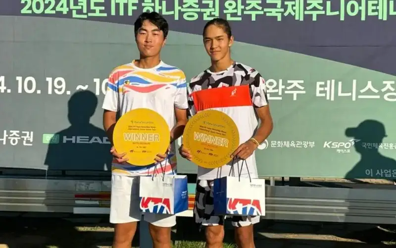 Amir Omarkhanov wins ITF J300 doubles title in S Korea 