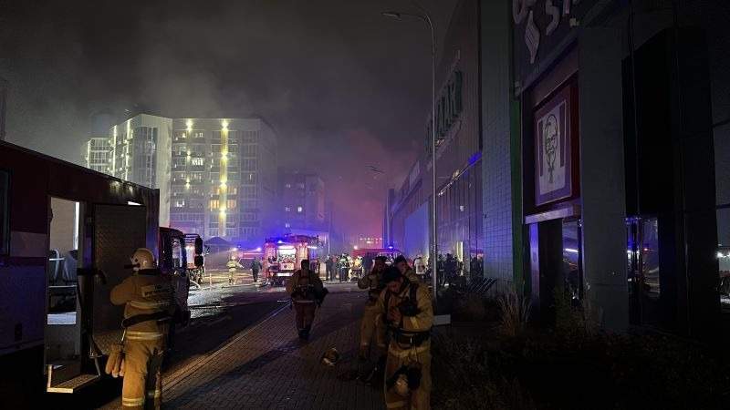 пожар в Атырау пожар в атырау