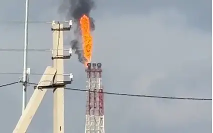 Выброс черного дыма произошел от установки АНПЗ