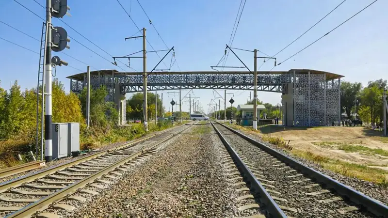 Train hit woman in Oskemen