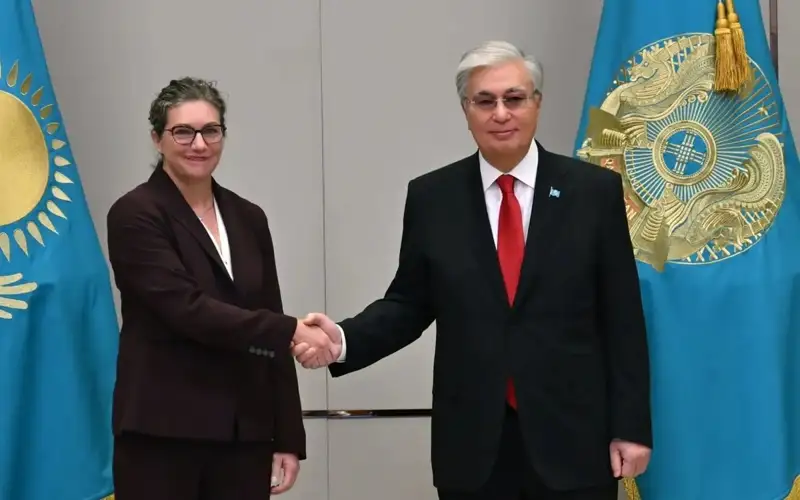 Kassym-Jomart Tokayev meets President of Microsoft Central Europe and Central Asia Michelle Simmons