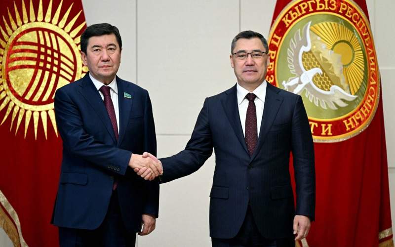 Kyrgyz President Zhaparov receives Kazakhstan’s Majilis Speaker Yerlan Koshanov