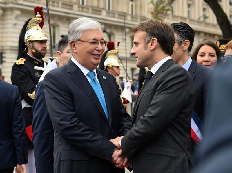 Tokayev and Macron