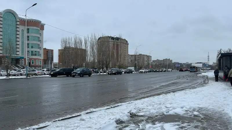 снегопад в Актобе