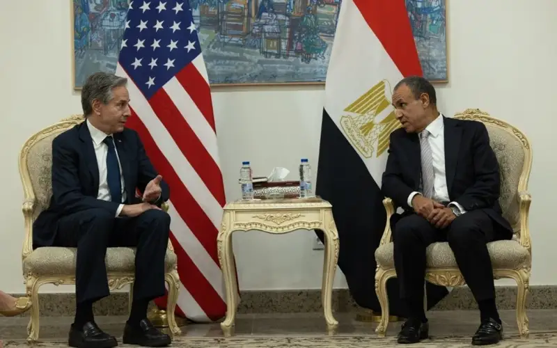 встреча Э.Блинкена и главы МИД Египта Б.Абделатти 