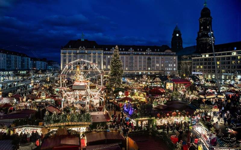 Dresden, Christmas market, Germany, Europe, New Year