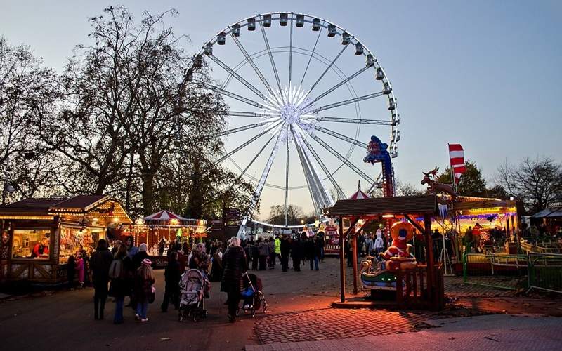 Winter Wonderland in Hyde Park, New Year, Christmas, UK, London