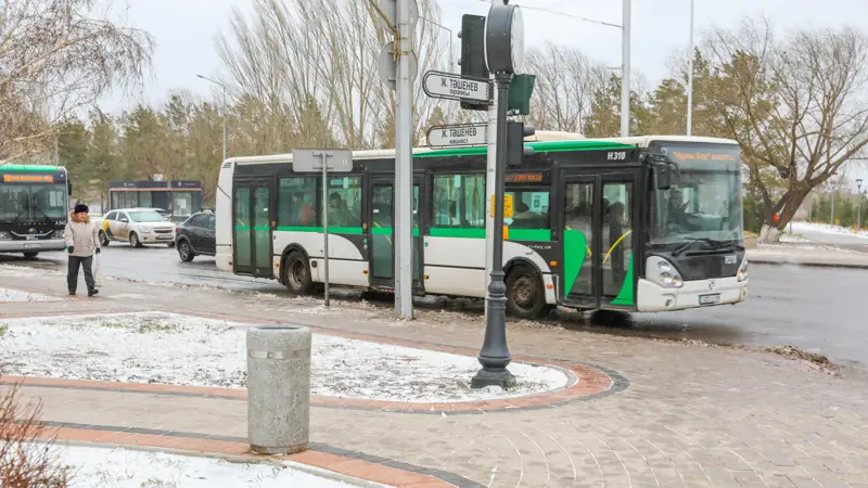 Астана автобус погода снег ауа райы қар