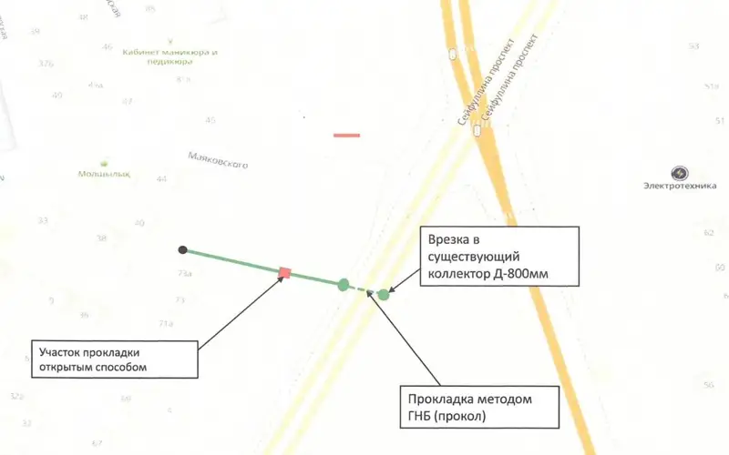 Участок проспекта Сейфуллина перекроют в Алматы