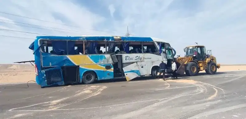 Автобус с туристами перевернулся в Египте