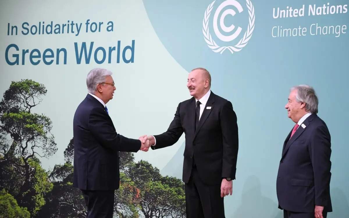 President Tokayev Arrives At Baku Olympic Stadium To Attend COP29 World ...