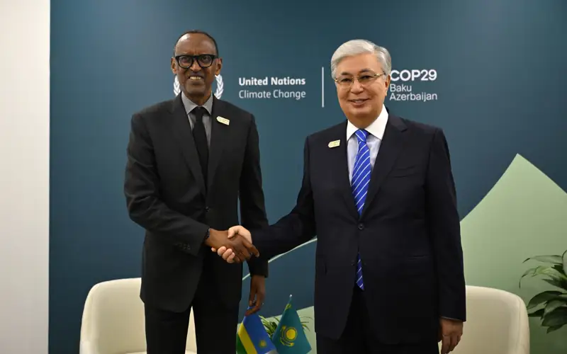 Встреча Касым-Жомарта Токаева с президентом Руанды Полем Кагаме