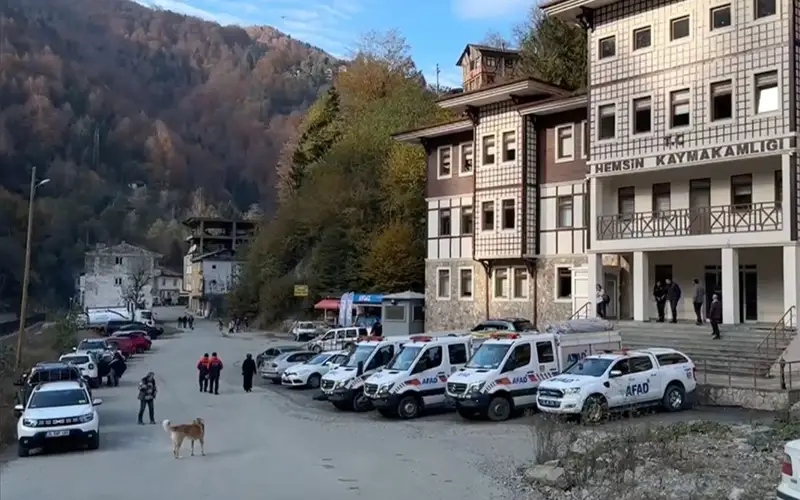 После землетрясения в провинции Ризе